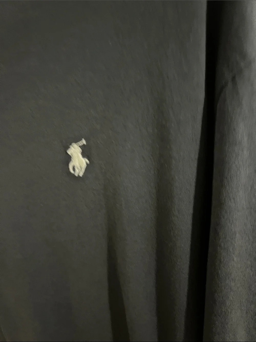 Polo by Ralph Lauren Men's V-Neck Tee in Charcoal with White Pony
